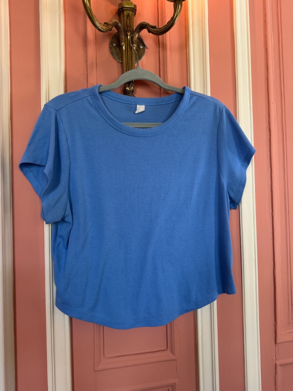 Old Navy Bright Blue Short Sleeve Crewneck Tee